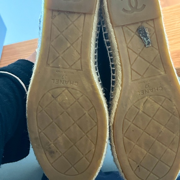 Chanel Cap toe womens Espadrilles size 37 - Picture 2 of 2